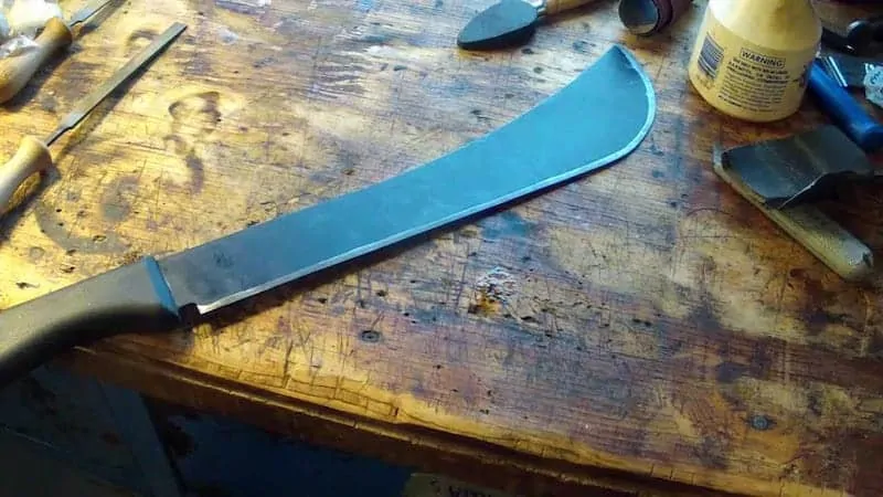 how to sharpen a machete